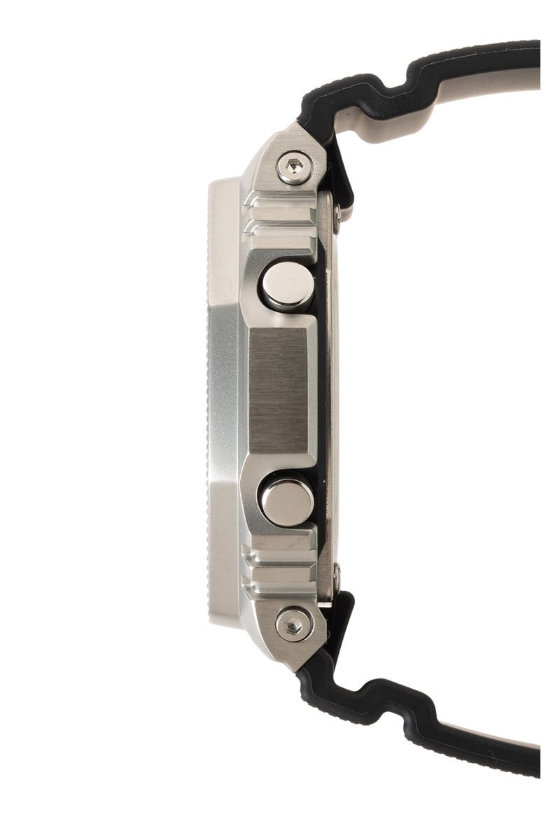 G-Steel 5600 Series GM-5600M-1 Ana-Digi Resin Strap Watch, 49.3mm x 44.4mm, Alternate, color, BLACK