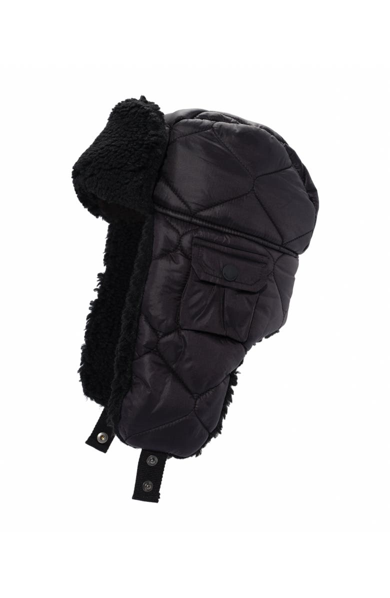 Polo Ralph Lauren Fleece Lined Puffer Hat, Main, color, Polo Black