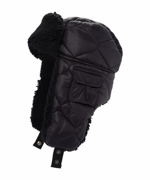 Fleece Lined Puffer Hat