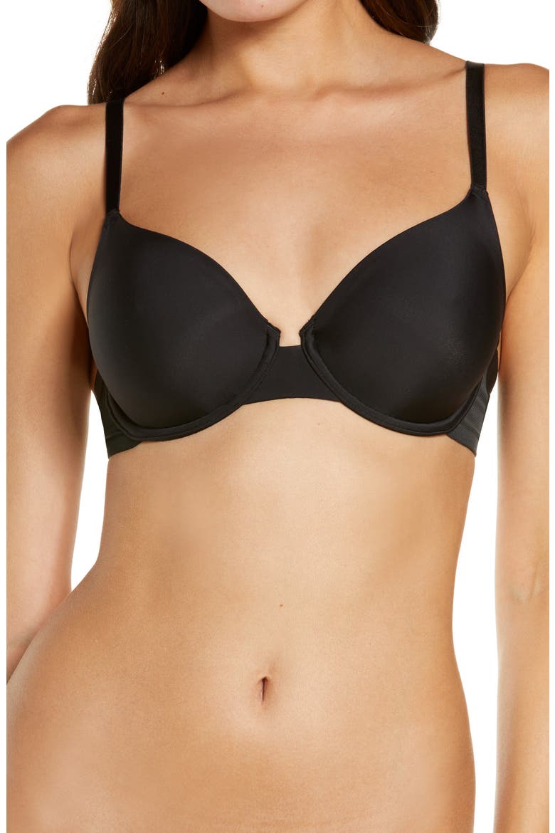 Multiposition Unlined Bra, Main, color, BLACK