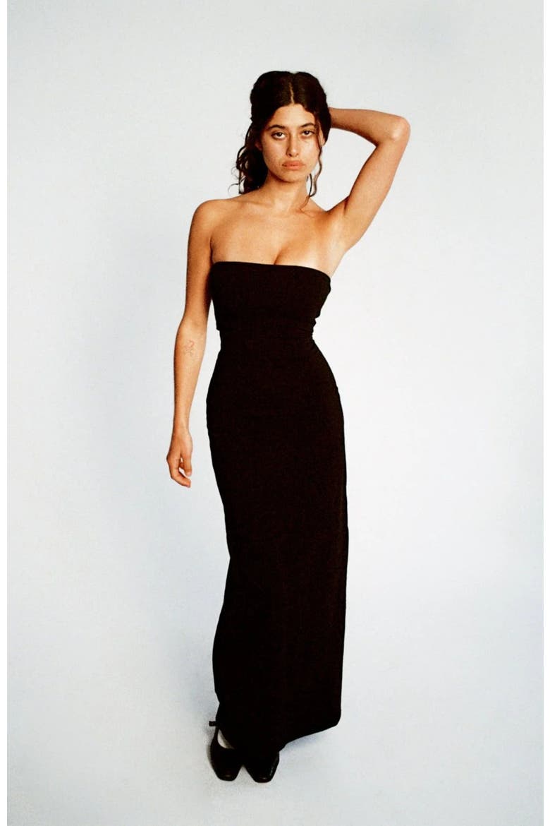 The First Date Dress, Alternate, color, Black