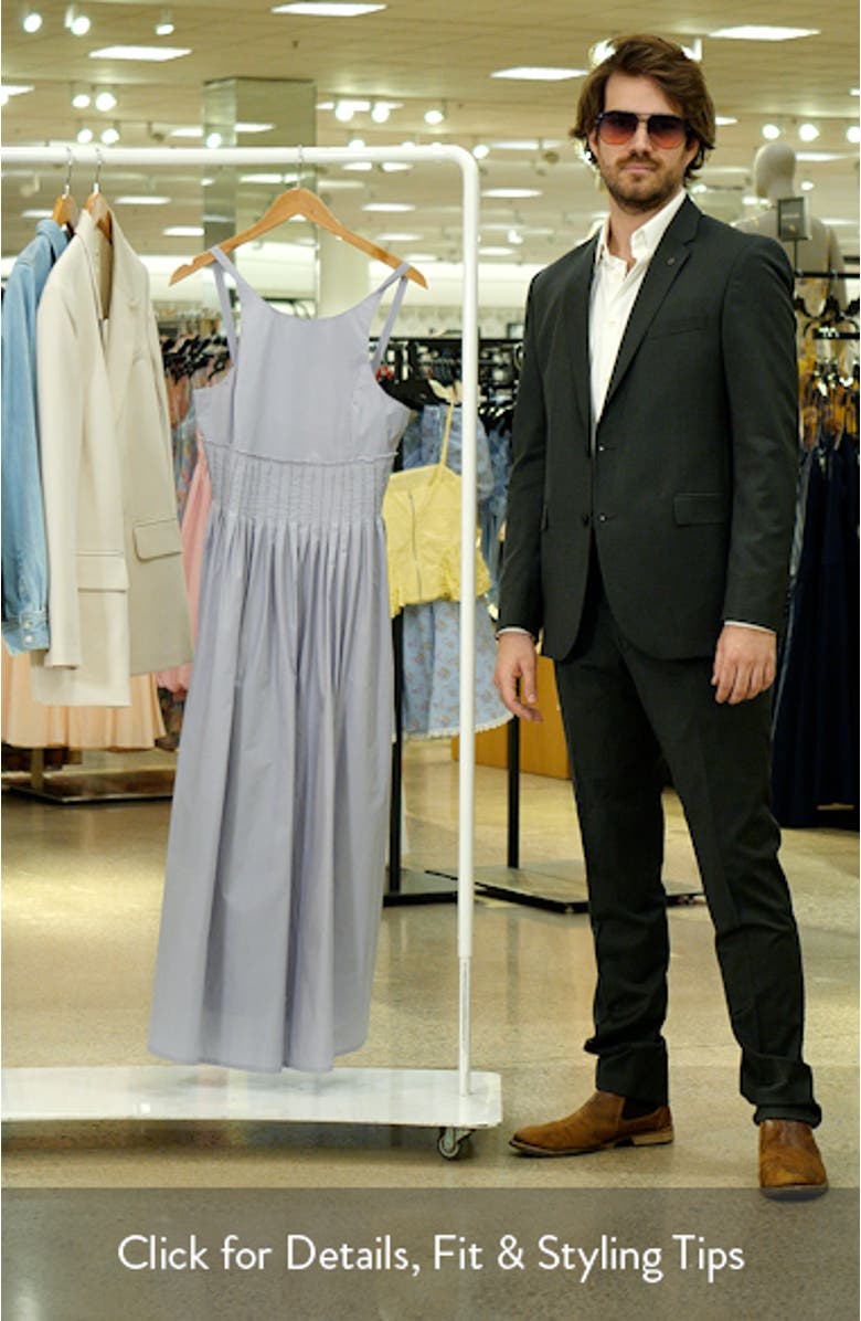 Iris Poplin Midi Dress, sales video thumbnail