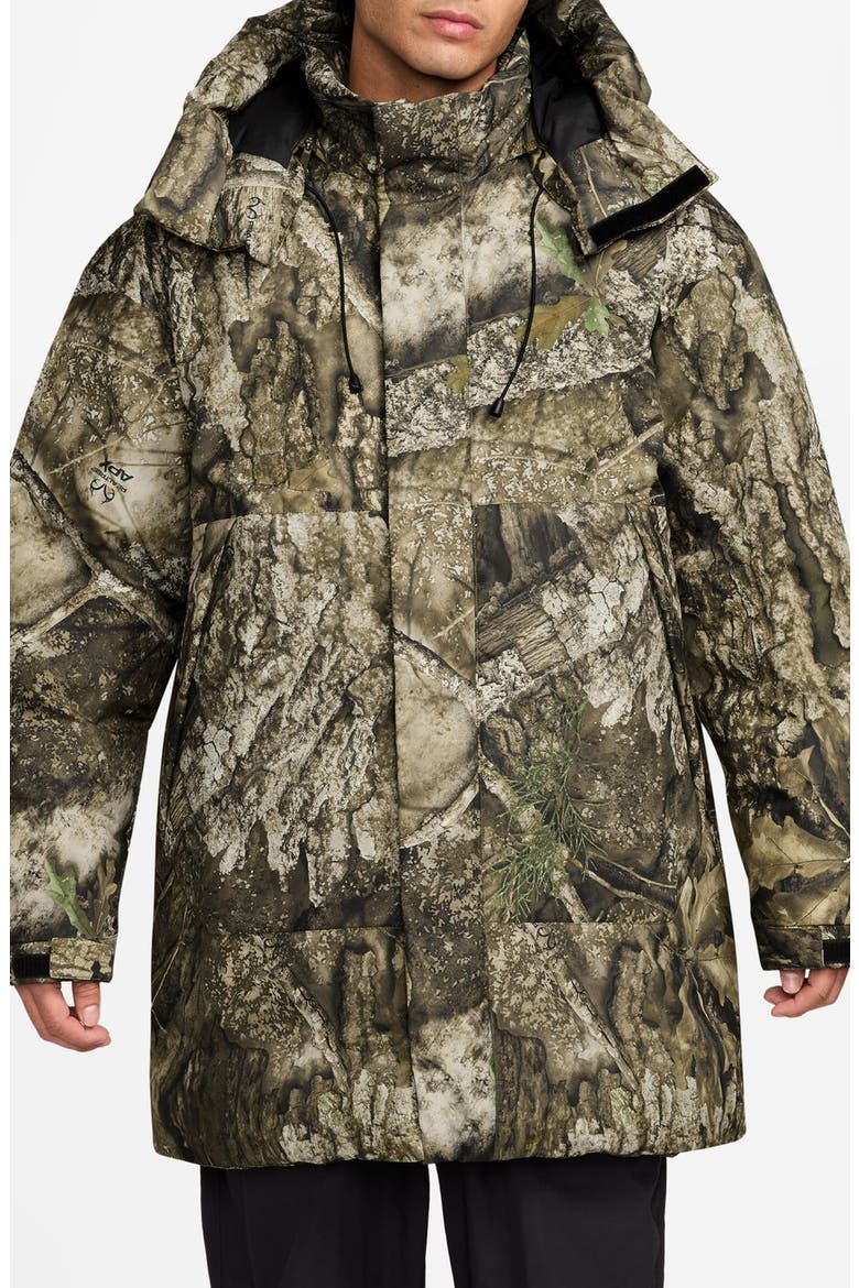 Flight Hunting Camo Down Parka, Main, color, MEDIUM OLIVE/ BLACK/ SAIL