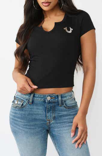 True Religion Tiger Shrunken Tee