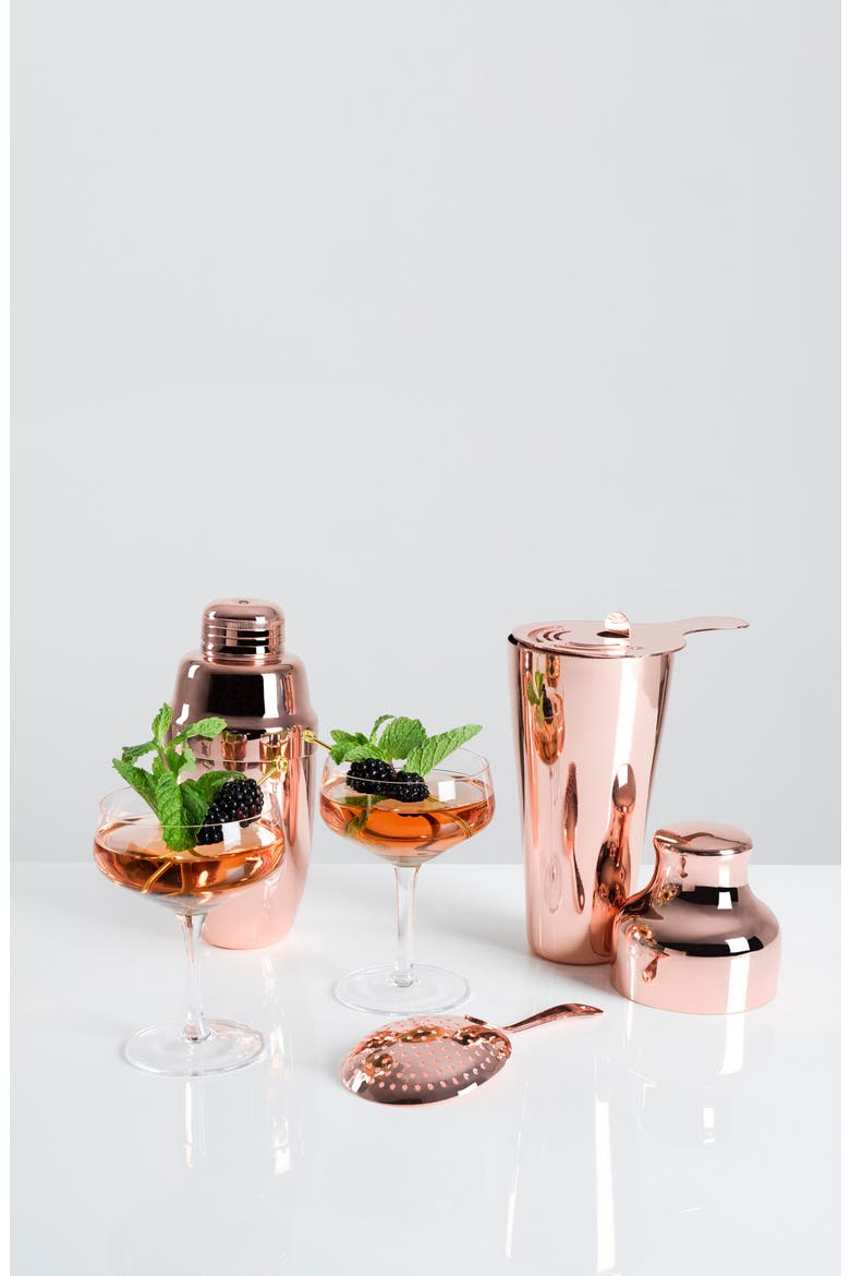 Heavyweight Cocktail Shaker, Alternate, color, COPPER