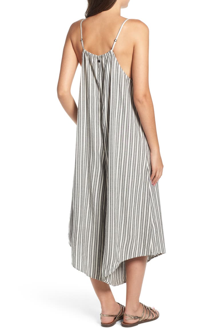 Del Sur Stripe Jumpsuit, Alternate, color, BLACK