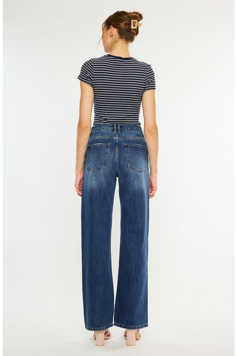 Montana Ultra High Rise 90's Flare Jeans, Alternate, color, Dark Wash