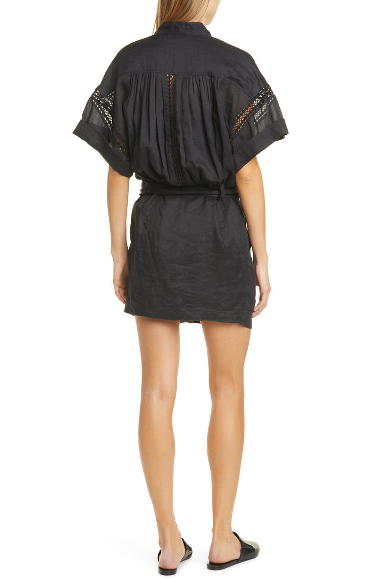 FRAME Short Sleeve Shirtdress, Alternate, color, 