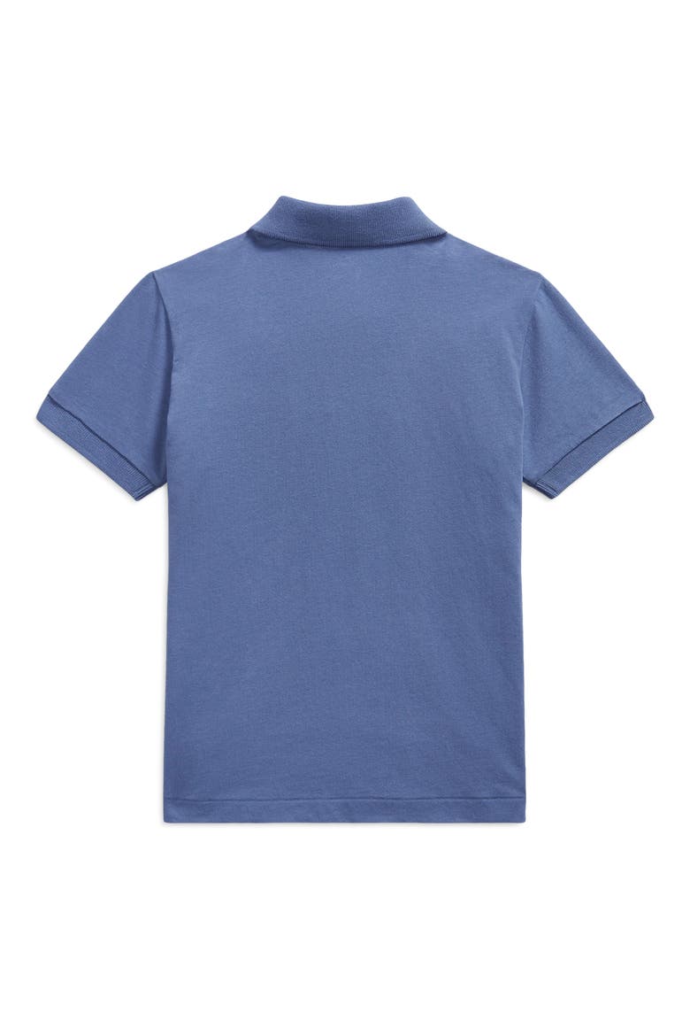 Kids' Solid Cotton Jersey Pocket Polo, Alternate, color, BLUE HEAVEN