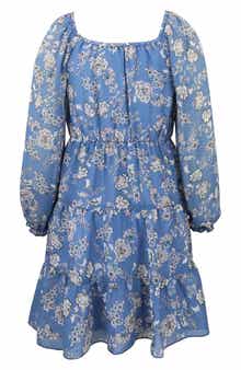 Kids' Print Chiffon Dress