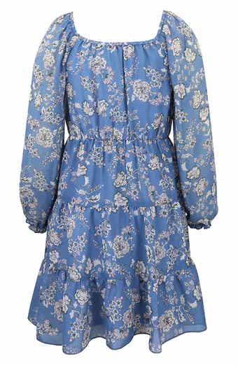 Kids' Print Chiffon Dress