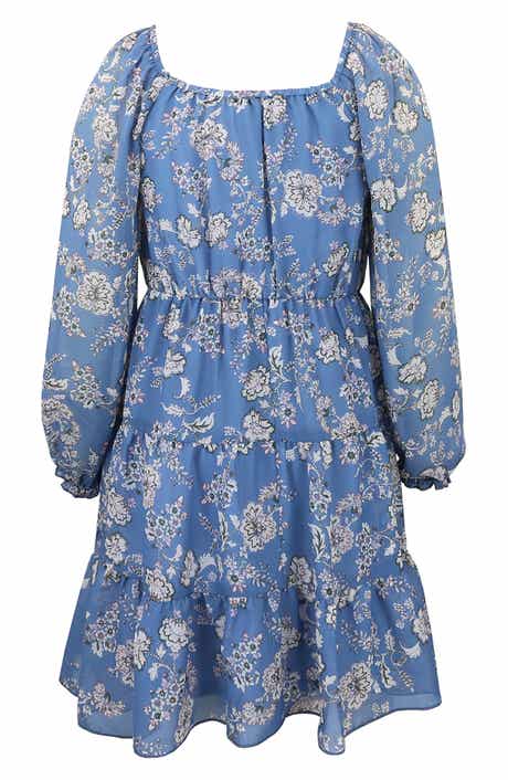 Kids' Print Chiffon Dress