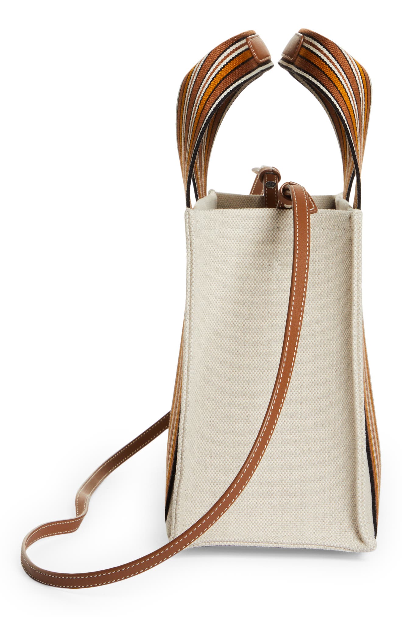 Loro Piana The Suitcase Mini Stripe Linen & Cotton Tote, Alternate, color, 