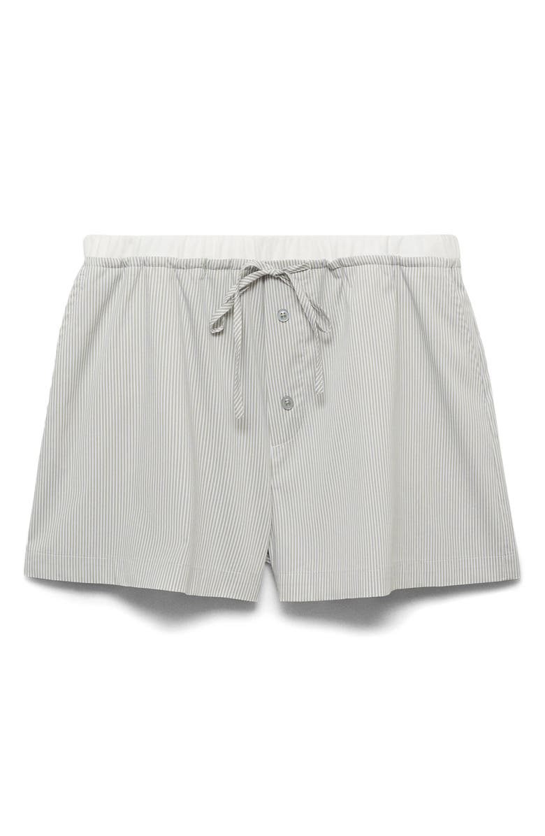 MANGO Stripe Pajama Shorts, Alternate, color,