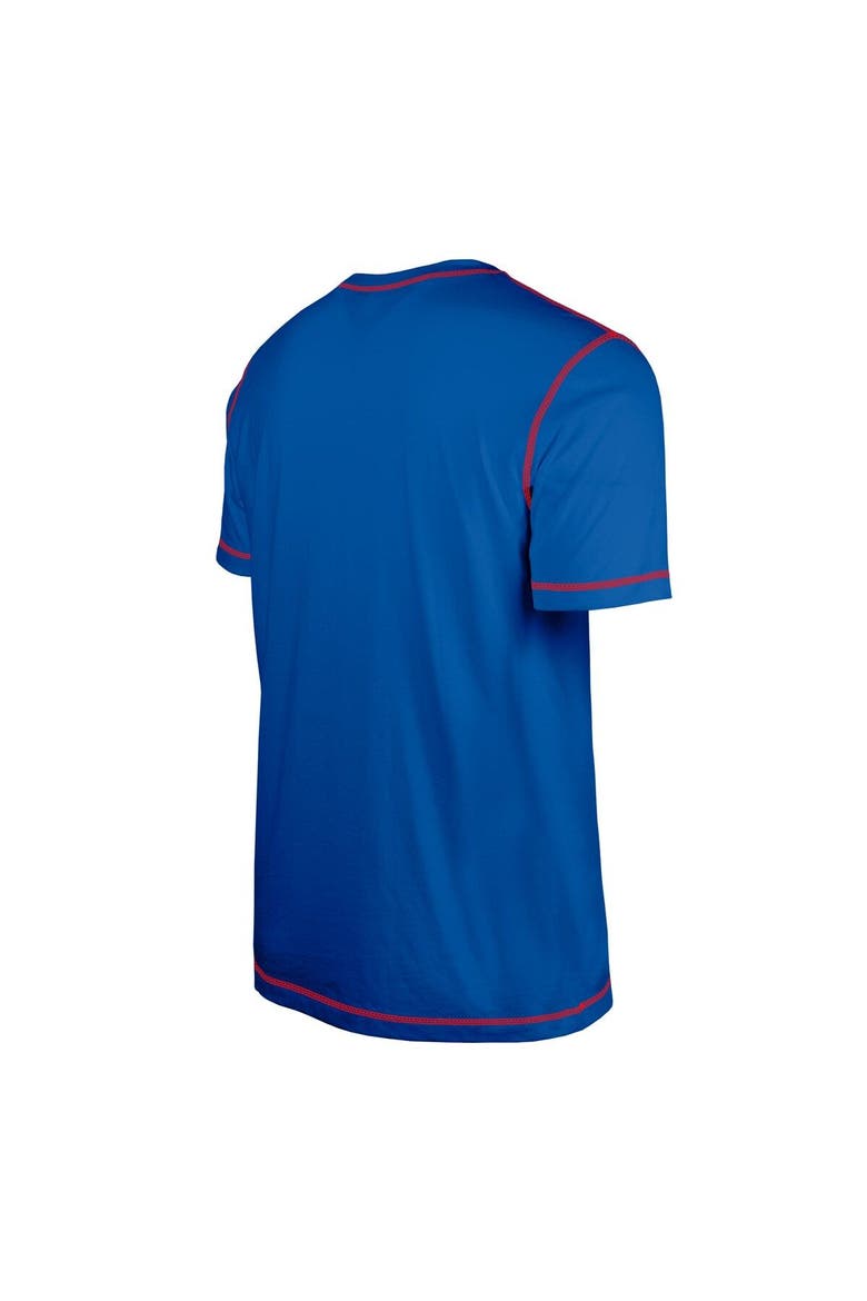 Men's New Era  Royal New York Giants Third Down Puff Print T-Shirt, Alternate, color, Royal