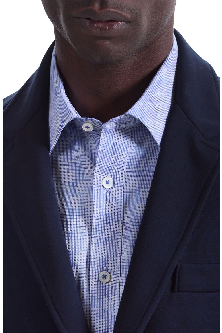 Soft Touch Solid Knit Blazer, Alternate, color, NAVY