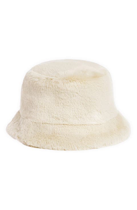 Amara Pluche™ Faux Fur Bucket Hat