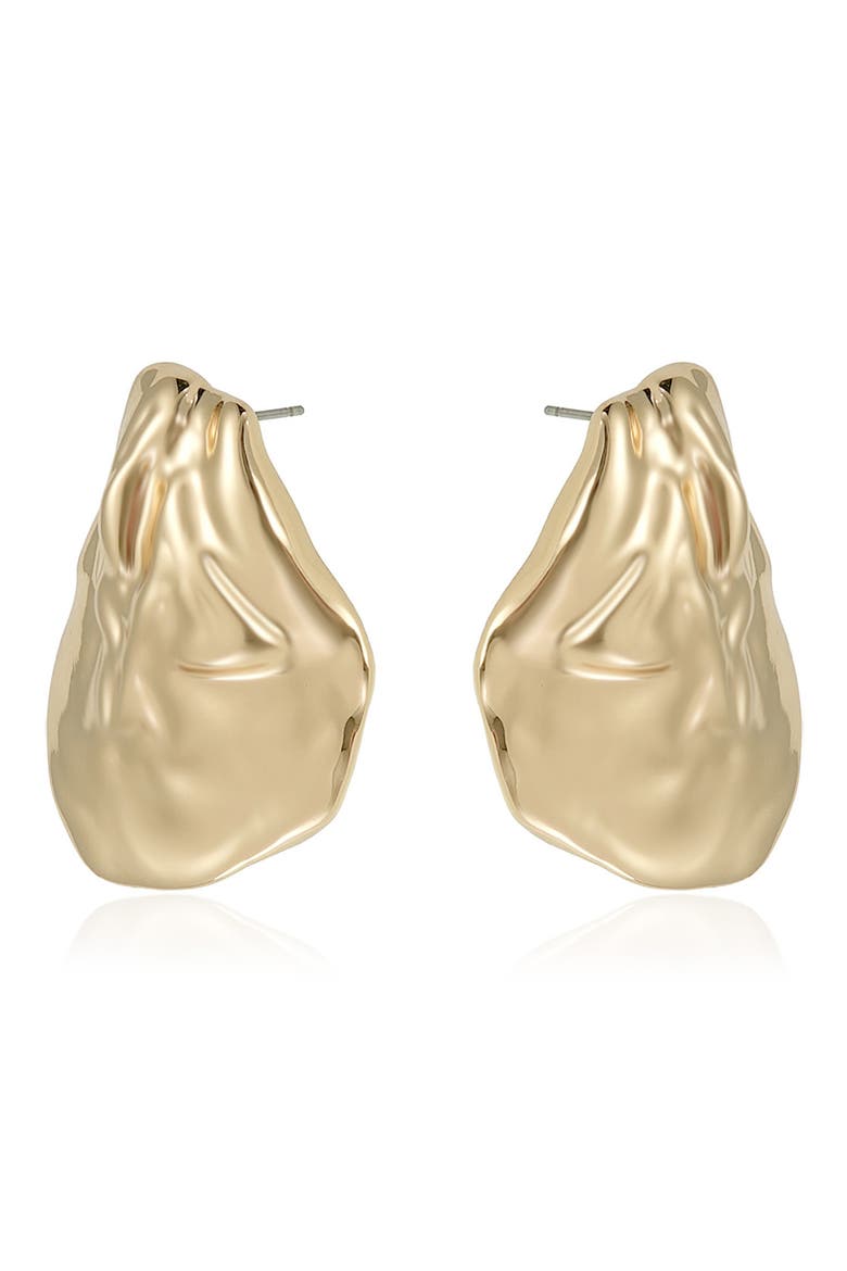 Liquid Statement Earrings, Alternate, color, GOLD