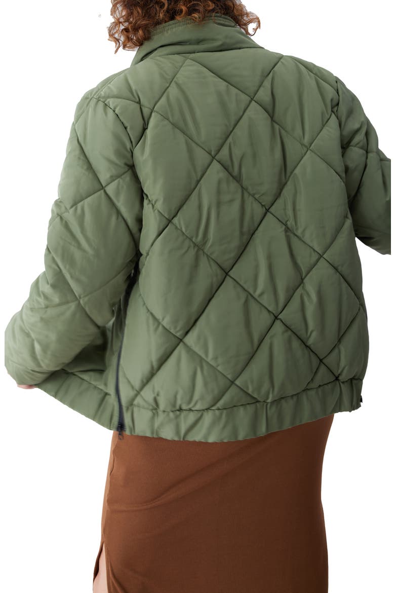 Ingrid & Isabel® Maternity Puffer Jacket, Alternate, color, OLIVINE