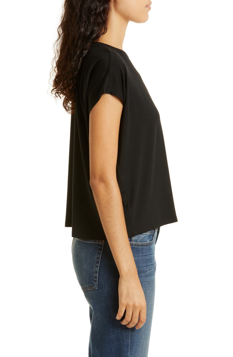 Eileen Fisher Crewneck Boxy Stretch Jersey T-Shirt, Alternate, color, 
