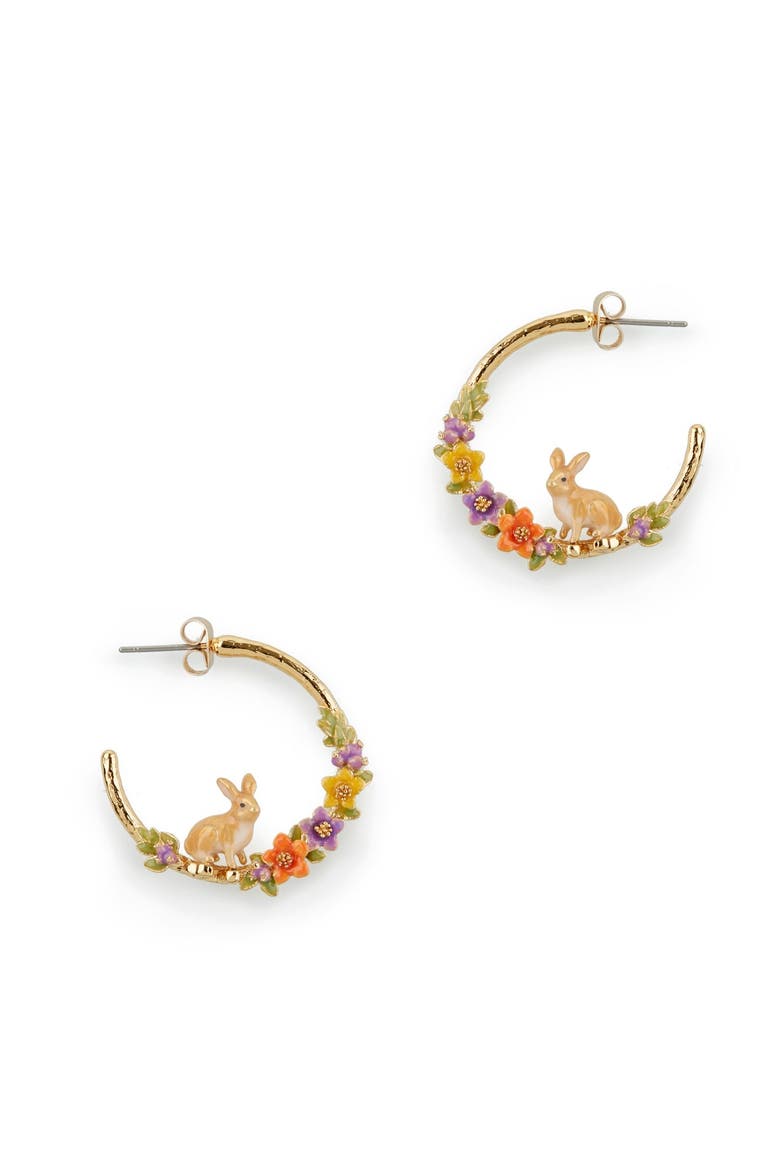 Flower Rabbit Hoops, Main, color, Rabbit