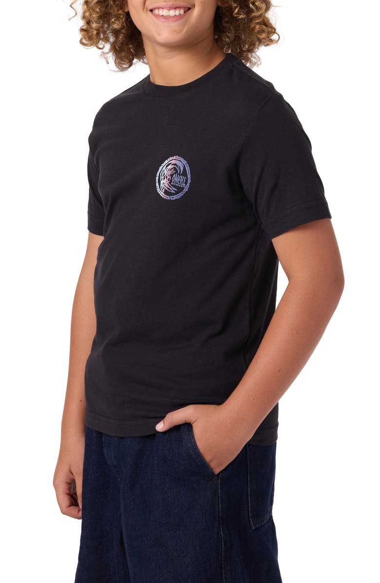 O'Neill Kids' Artifact Cotton Graphic T-Shirt, Alternate, color, Black