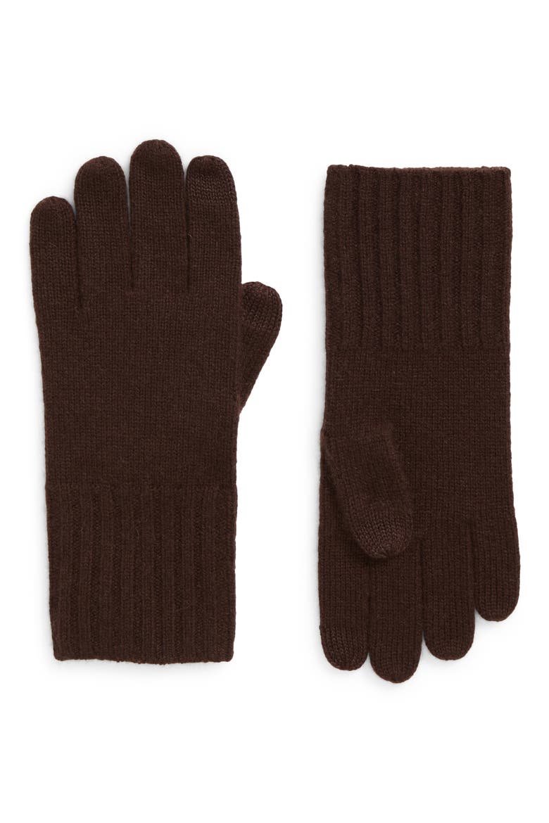 Cashmere Gloves, Main, color, BROWN COFFEE