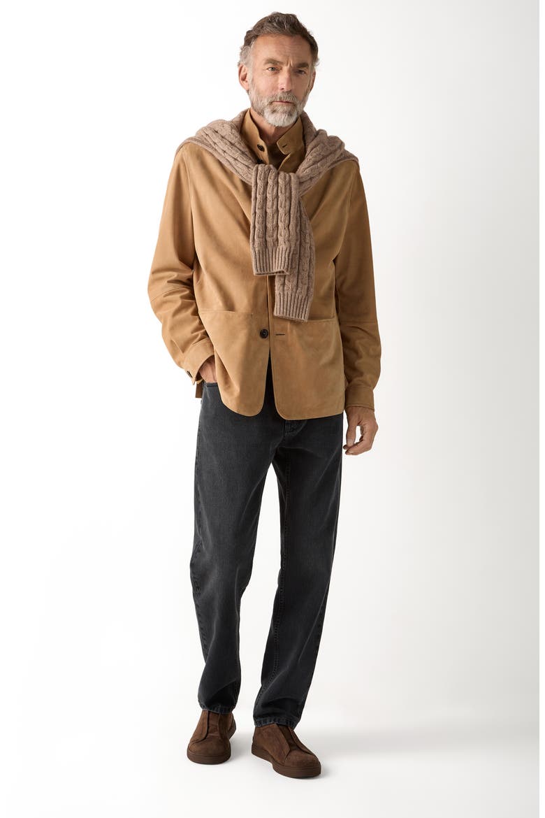 Mélange Cashseta Crewneck Sweater, Alternate, color, BEIGE MELANGE