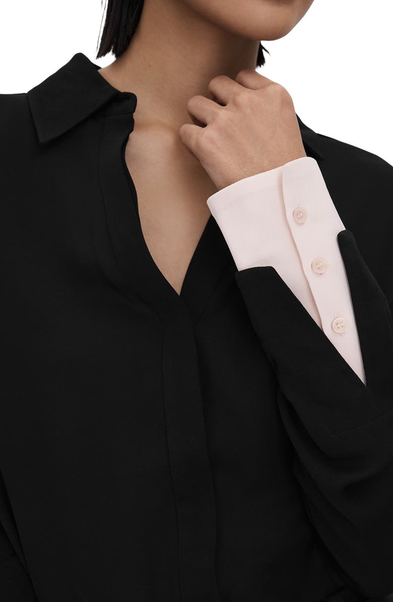 Reiss Nila Colorblock Long Sleeve Button-Up Shirt, Alternate, color,