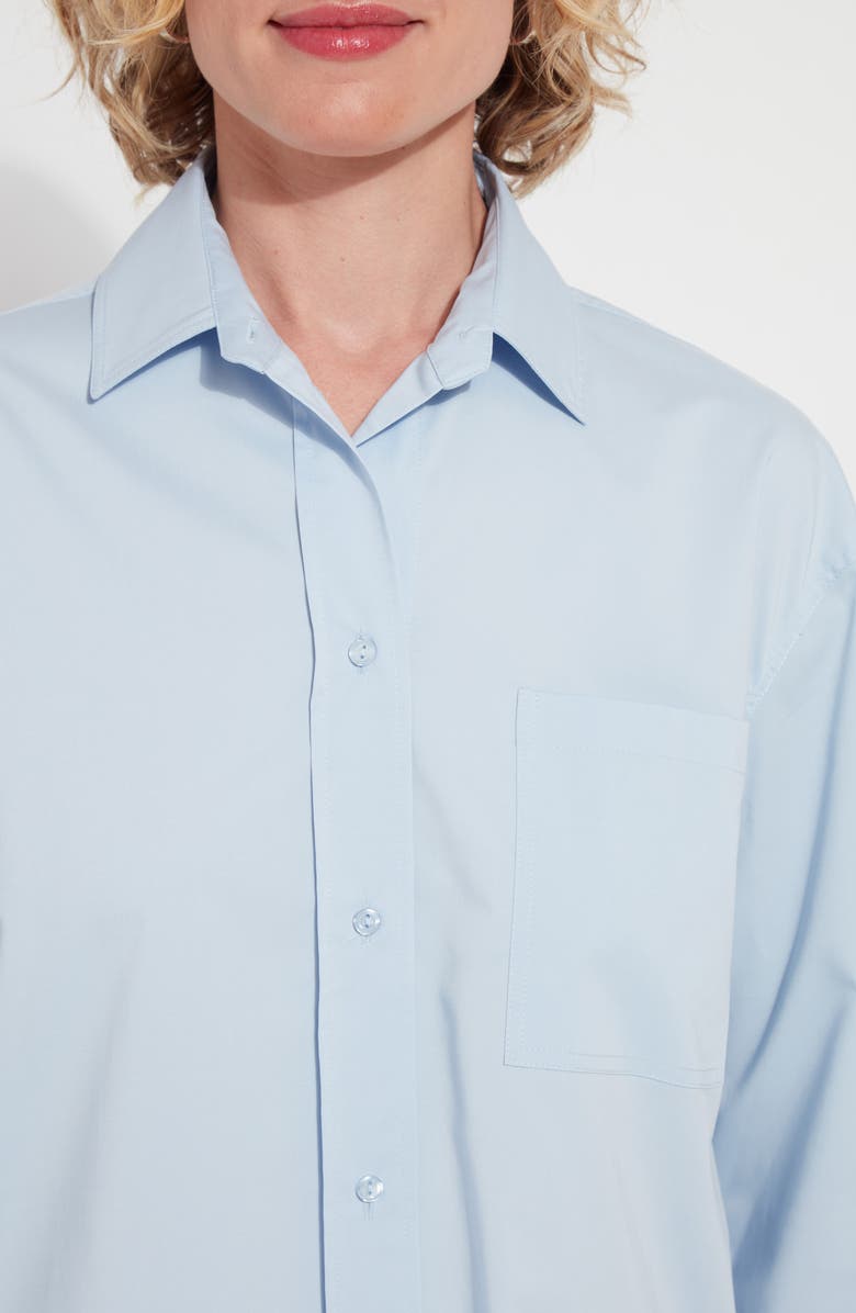 Lysse Sofia Piped Button-Up Shirt, Alternate, color,