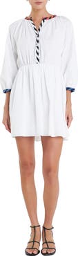English Factory Stripe Poplin Minidress