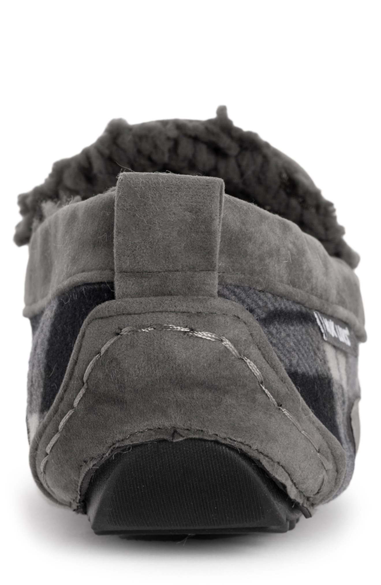 MUK LUKS Emmett Faux Shearling Lined Slipper, Alternate, color, Grey