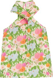 BISBY Kids' Floral Scarf Top