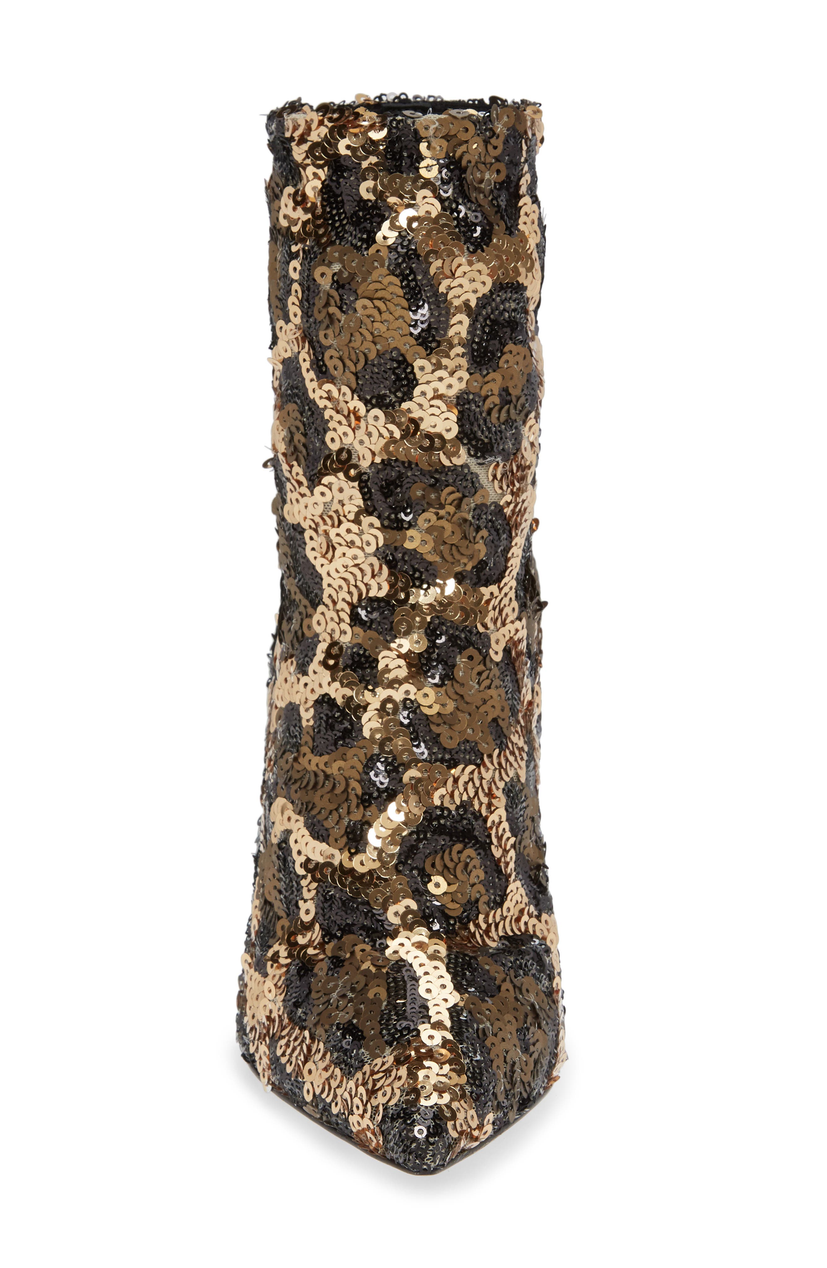 Leopard Sequin Bootie, Alternate, color, LEOPARD