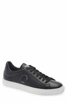 Roberto Cavalli Woven Low Top Sneaker