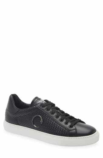 Roberto Cavalli Woven Low Top Sneaker