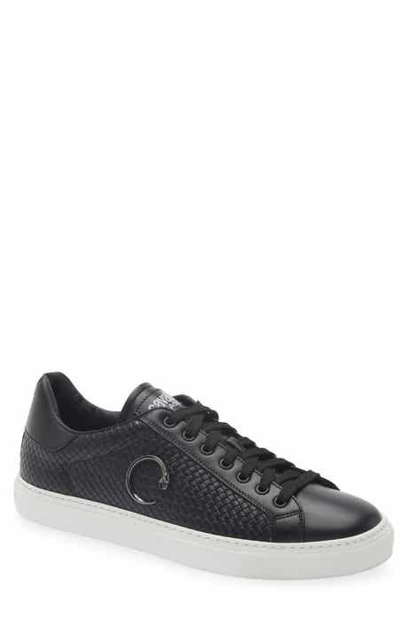 Roberto Cavalli Woven Low Top Sneaker