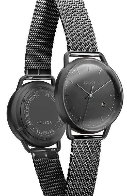 Solios Watches The Solar Curve | Black Dial