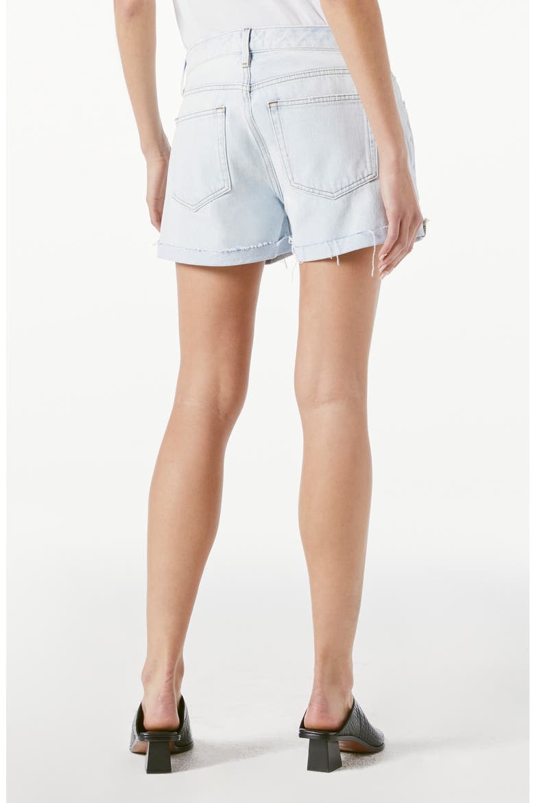 Le Grand Garcon High Waist Denim Shorts, Alternate, color, HOWARD