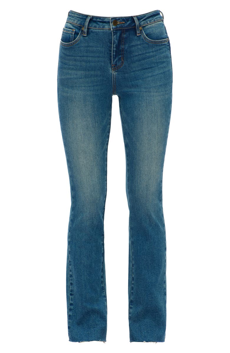 Bayeas Raw Hem Skinny Jeans, Alternate, color, Vintage Medium Blue