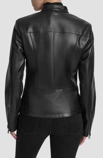 Faux Leather Moto Jacket