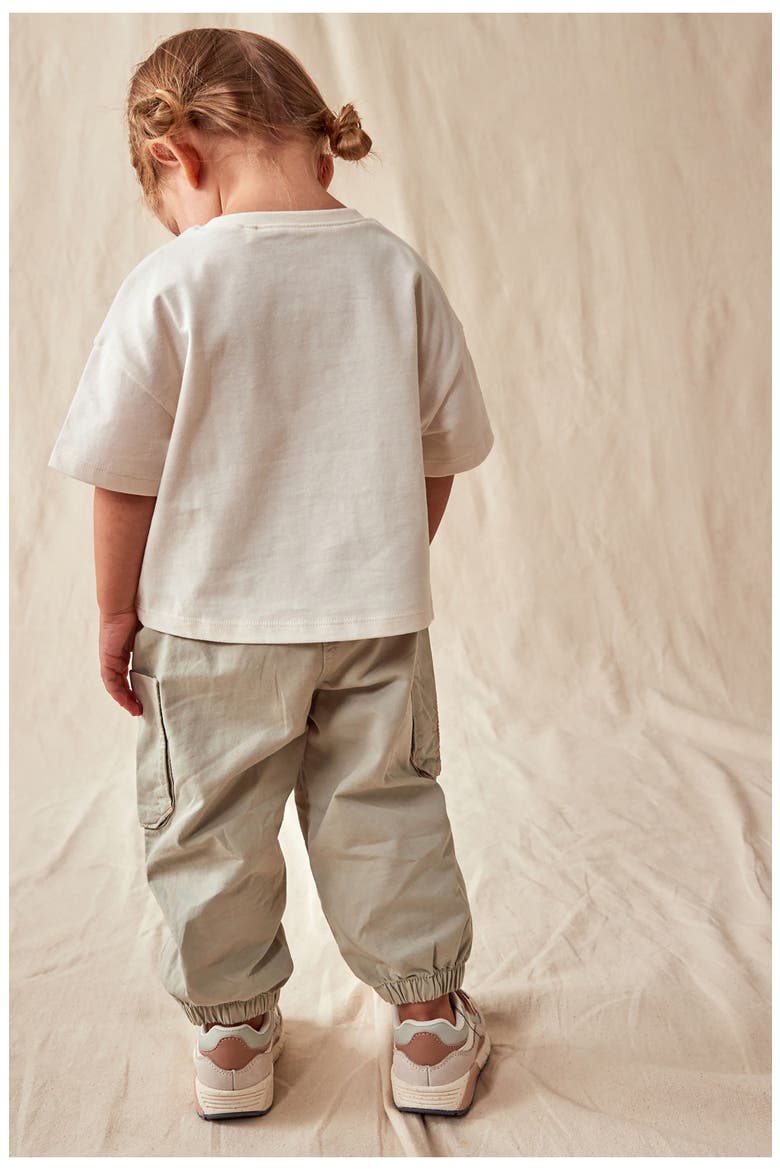Kids' Sunshine Cotton Graphic T-Shirt & Joggers Set, Alternate, color, SAGE GREEN