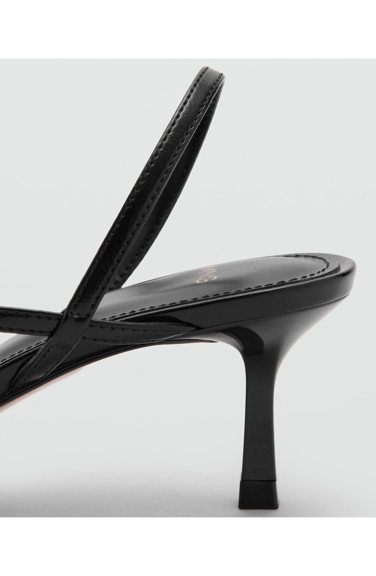 MANGO Slingback Sandal, Alternate, color, Black