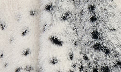 Azalea Wang Leo Hooded Faux Fur Jacket In White