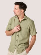 Koy Clothing Cotton Short Sleeve Sack Weave Shirt
