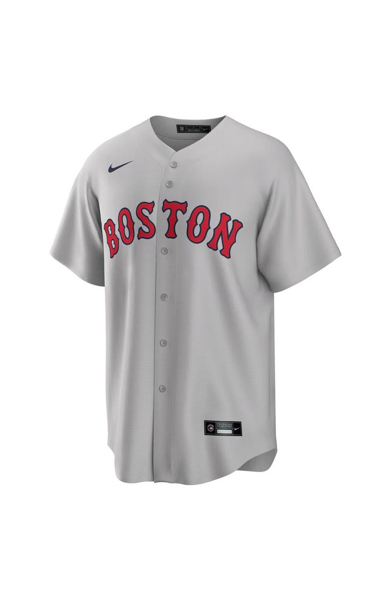 Nike Men's Nike David Ortiz Gray Boston Red Sox Road Replica Player Jersey, Alternate, color,