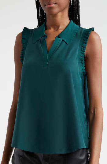 Carson Silk Sleeveless Top