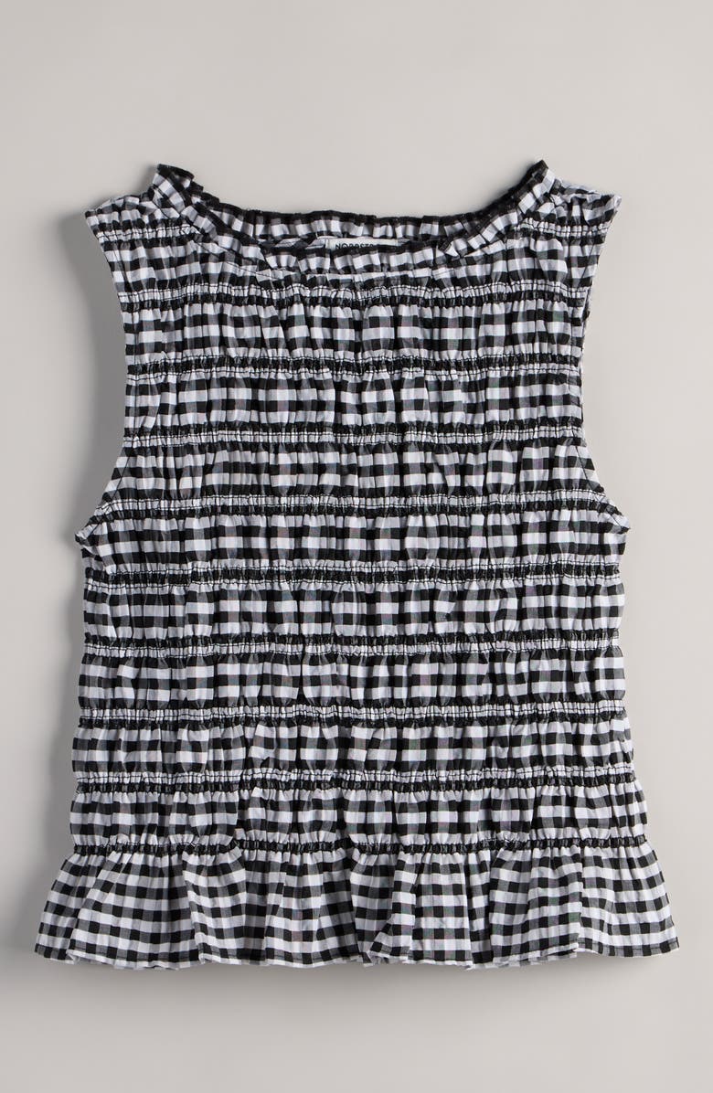 Nordstrom Kids' Smocked Tank, Main, color, Black Gingham