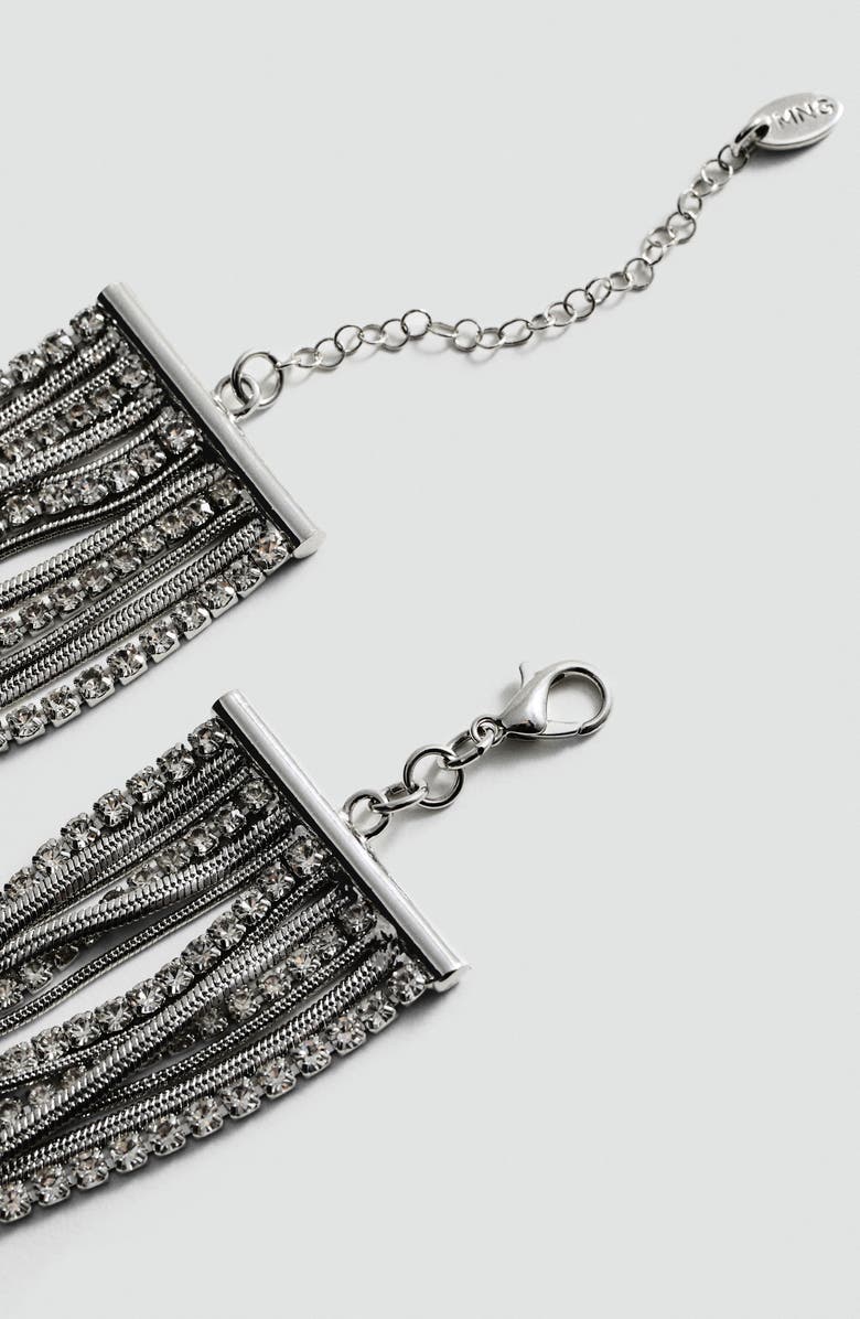 MANGO Combined Crystal Choker Necklace, Alternate, color,