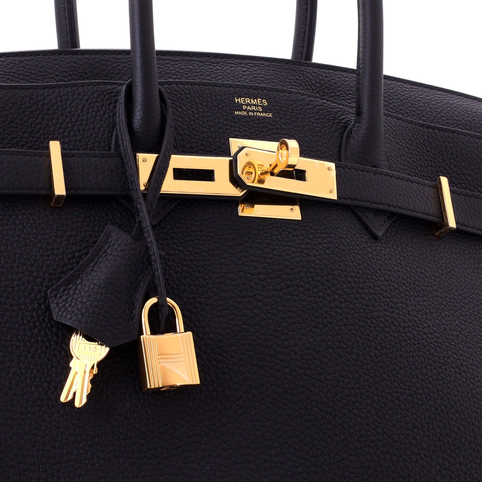 Birkin Handbag Black Togo with Gold Hardware 30, Alternate, color, Noir